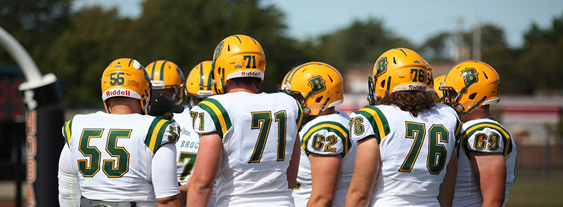 Brockport OL ready for the play