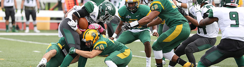Brockport defense swarms to the ball