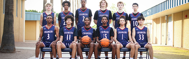 McClintock Chargers Basketball Media Day Team Picture