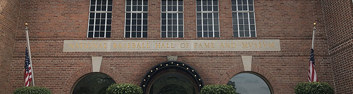 Entrance to the Baseball Hall of Fame, Cooperstown, NY