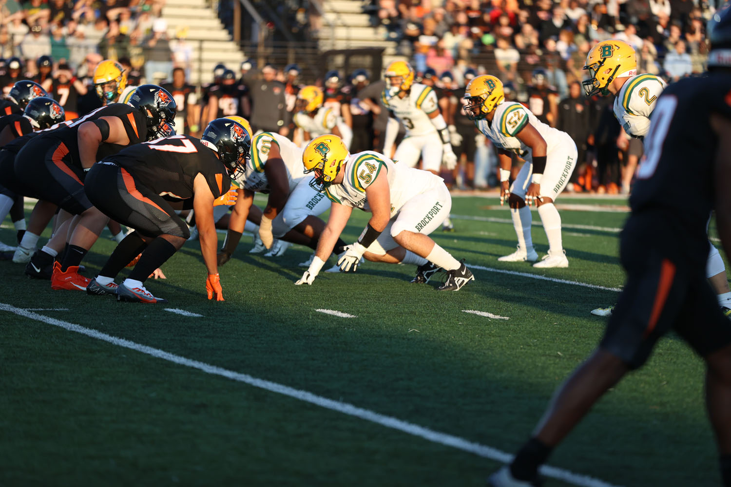 Brockport defense ready and set for the play
