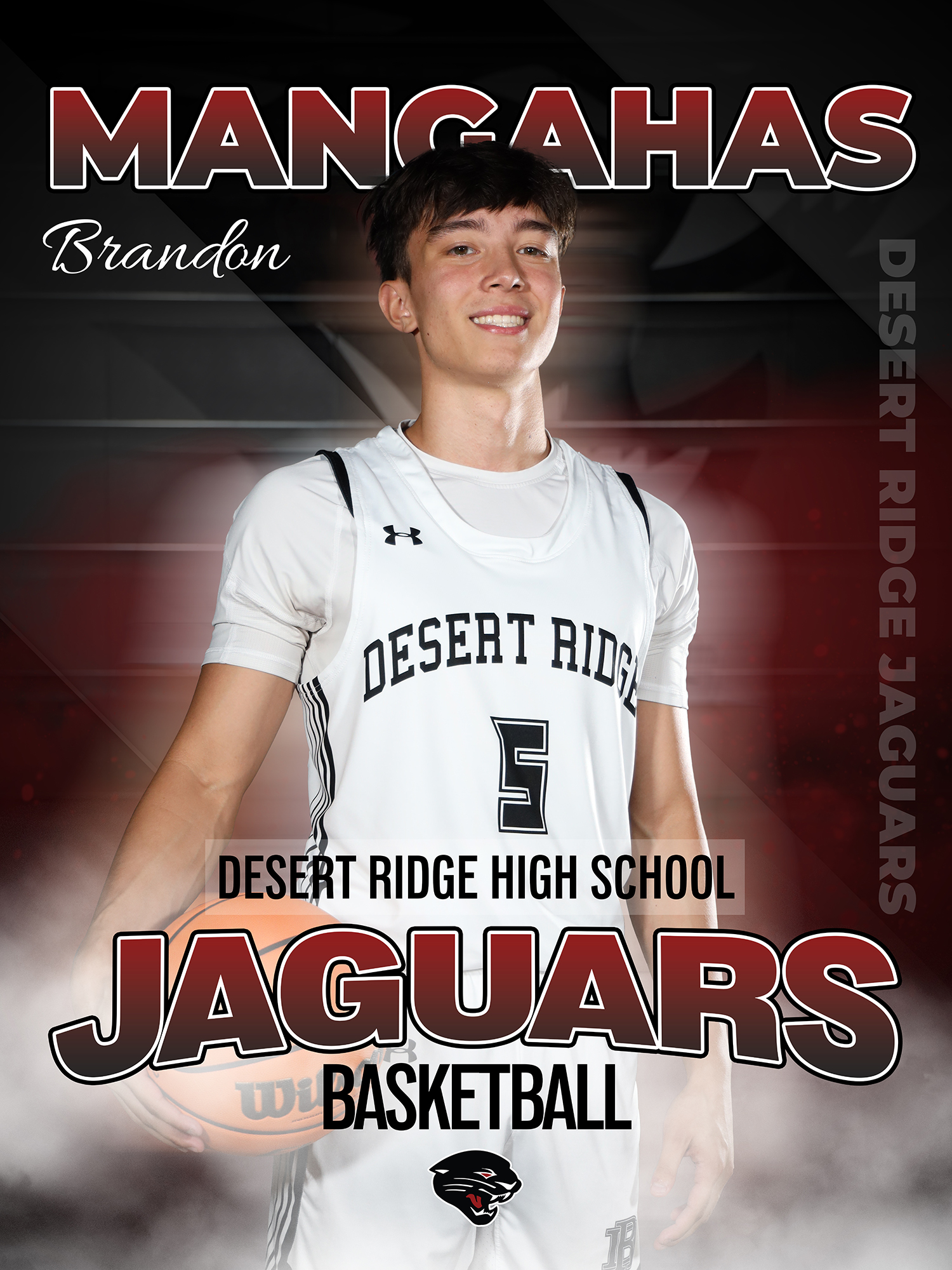 Desert Ridge Jaguars Basketball player Brandon Mangahas