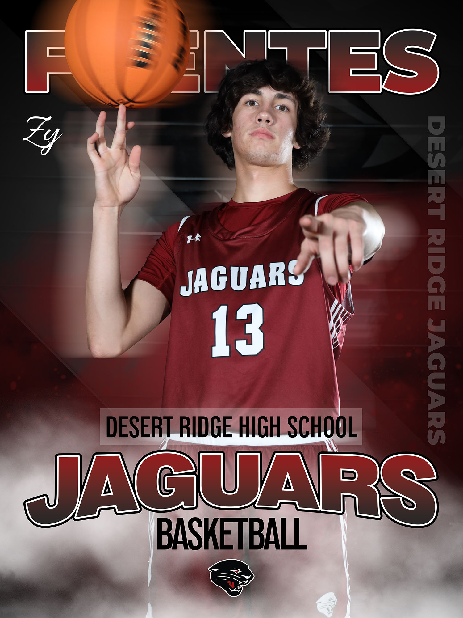 Desert Ridge Jaguars Basketball player Zy Fuentes