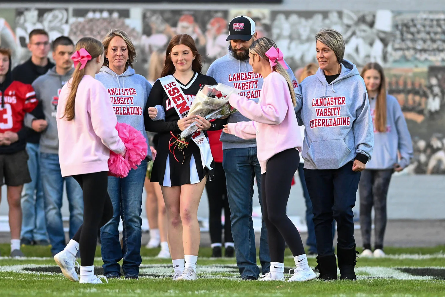 Lancaster Legend Cheerleader and family
