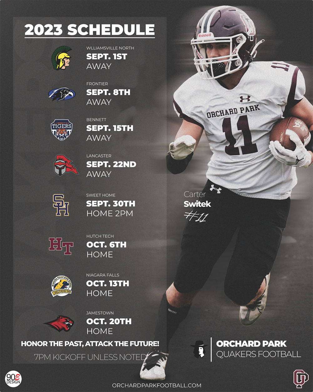 Orchard Park Football Schedule 2023
