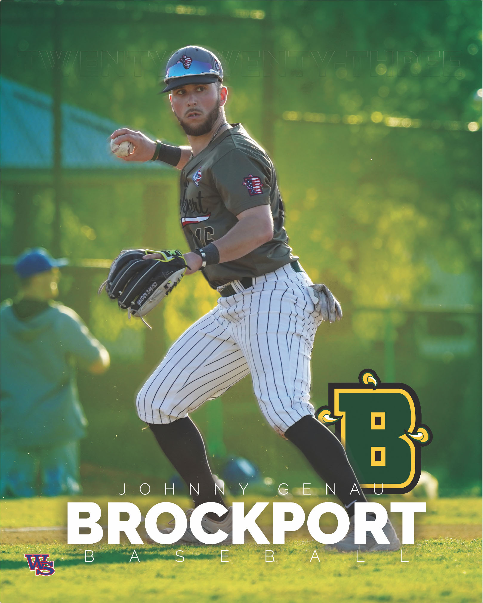 Brockport Baseball Johhny Genau Poster