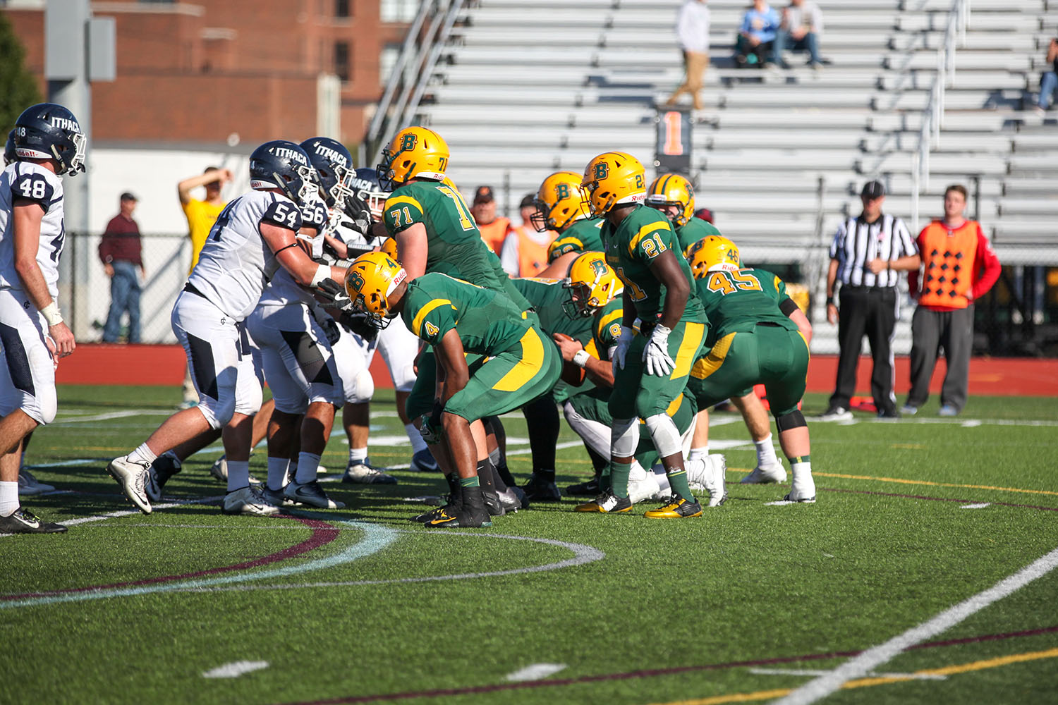 Brockport State in victory formation