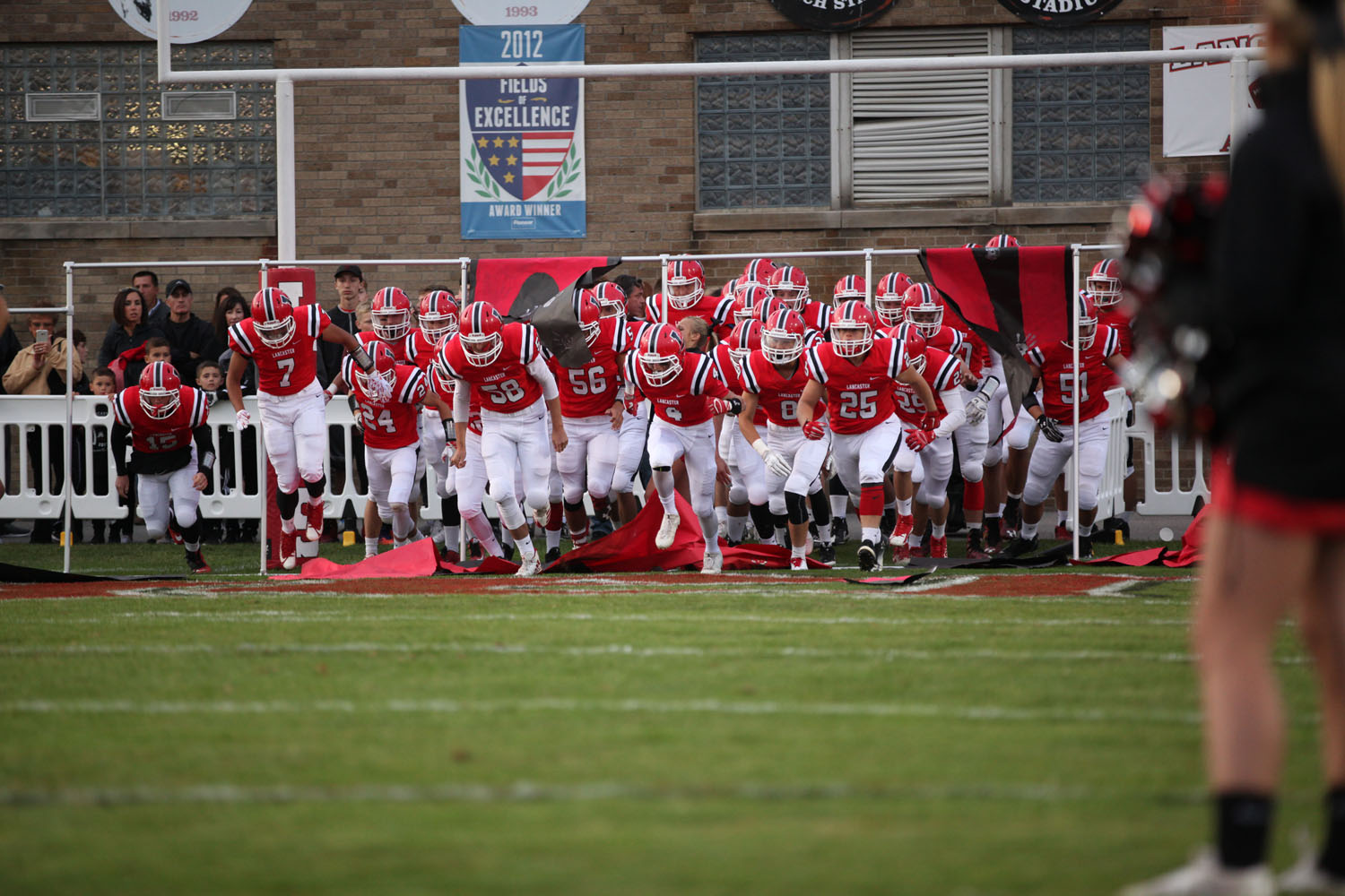 The Lancaster Legends hitting the field