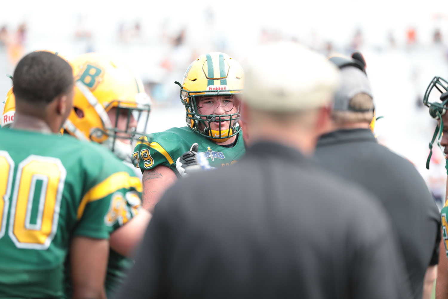 John Demy in the Brockport Huddle