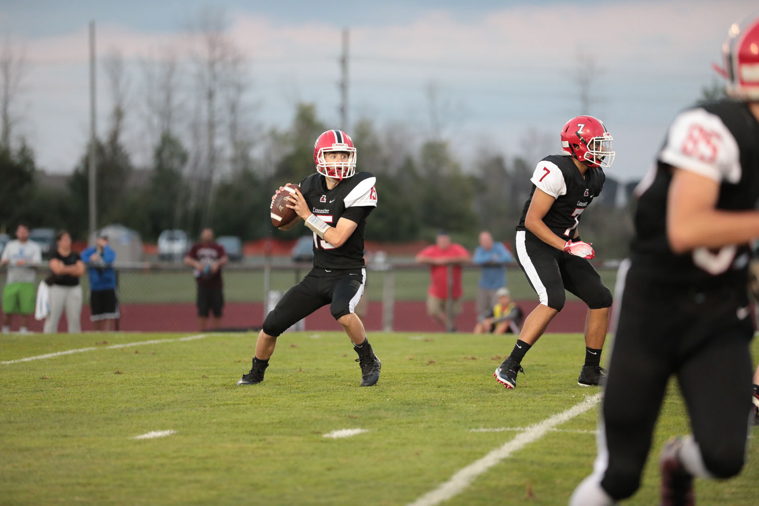 Jason Mansell looking to throw the ball!