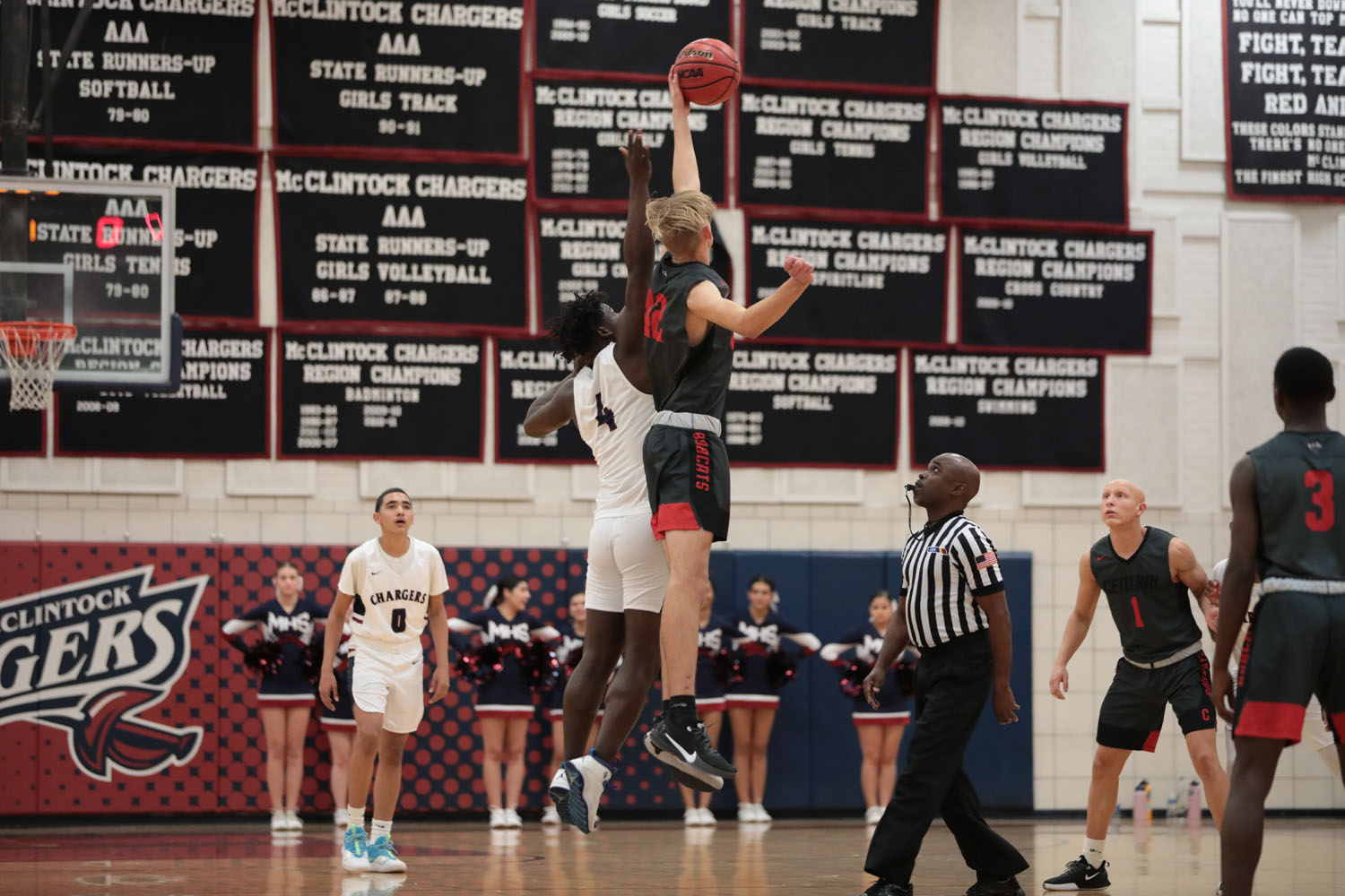 Tip off for McClintock vs Central Game