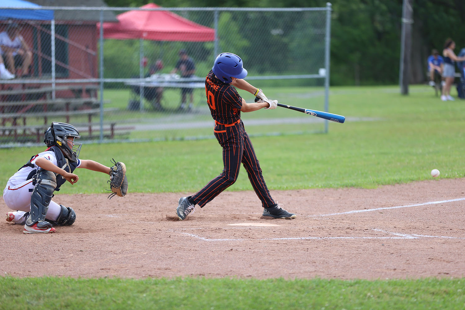 Brendan Hits the Ball to Third Base