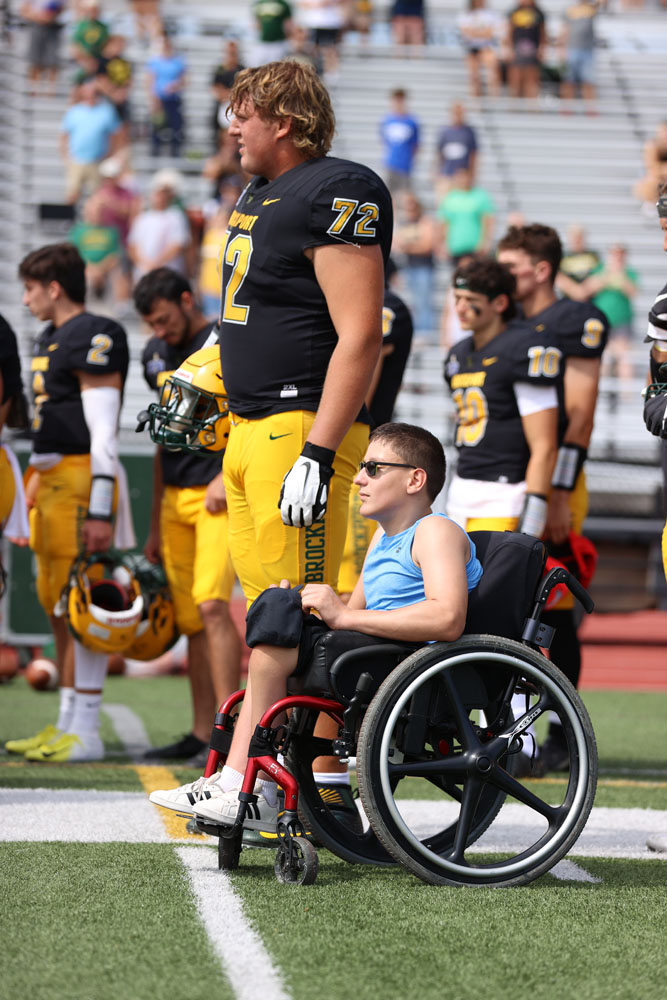 Jay during the National Anthem