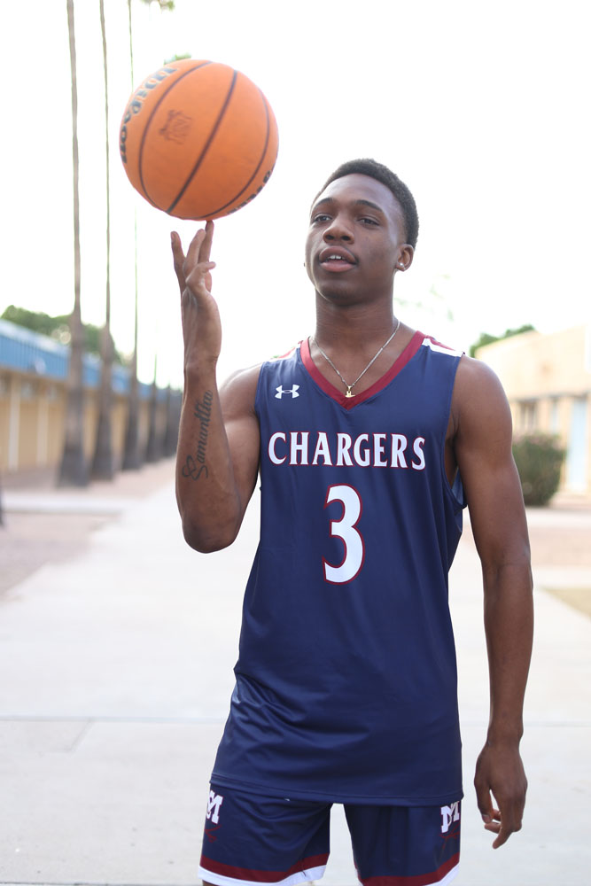 Shakur Davis Posing with the Ball