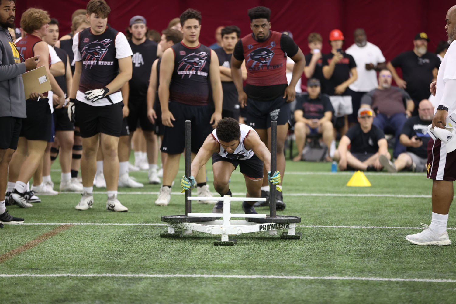 Pushing the sled!