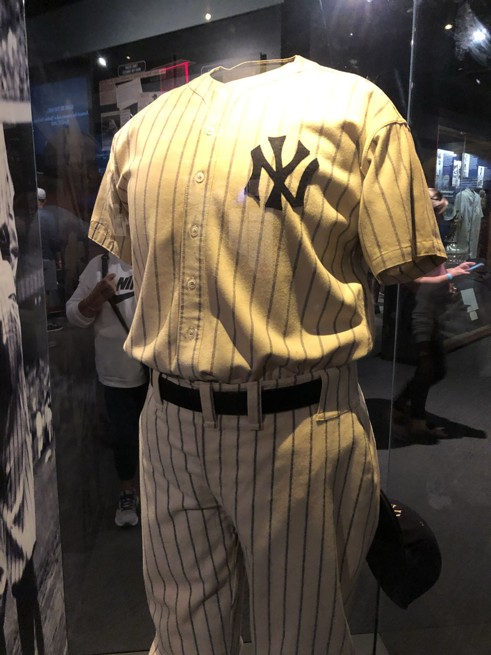 Baseball Hall of Fame: front of Babe Ruth Jersey