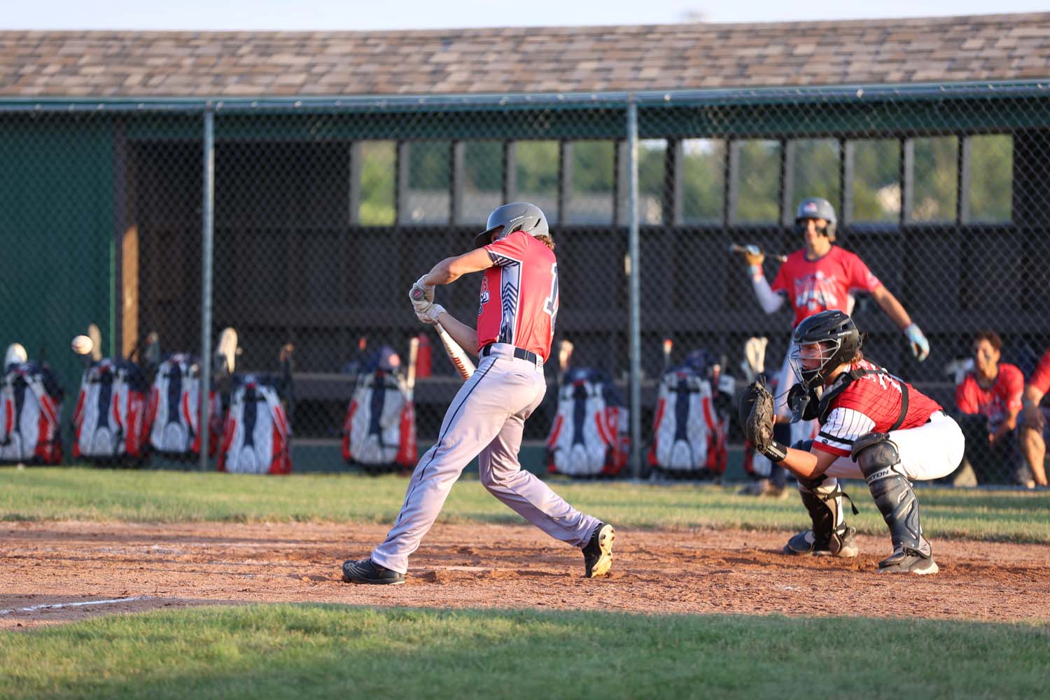 Brendan swinging the bat!