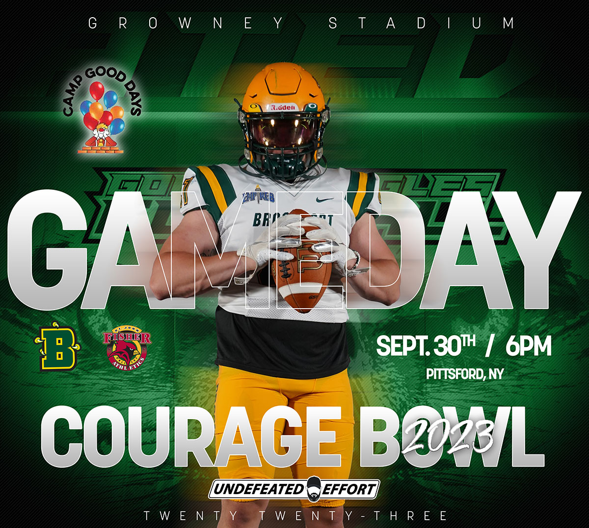Gameday Brockport in the Courage Bowl