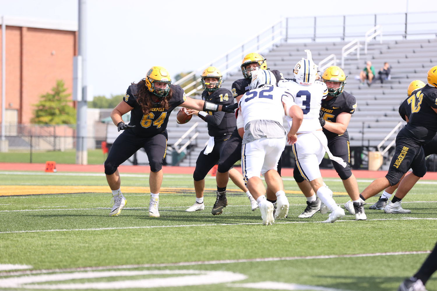 QB looking to throw the ball down the field