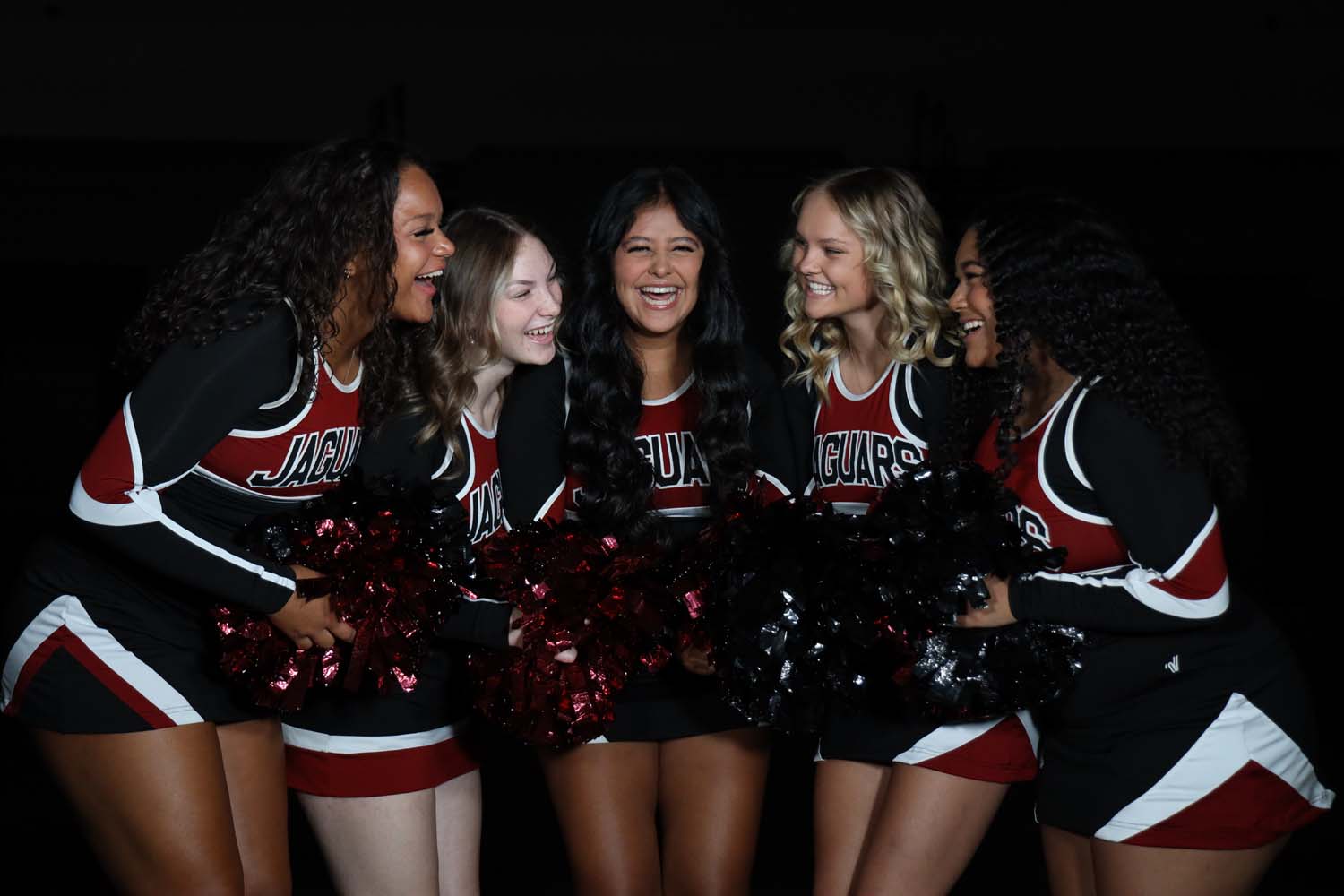 Cheerleaders all smiles!