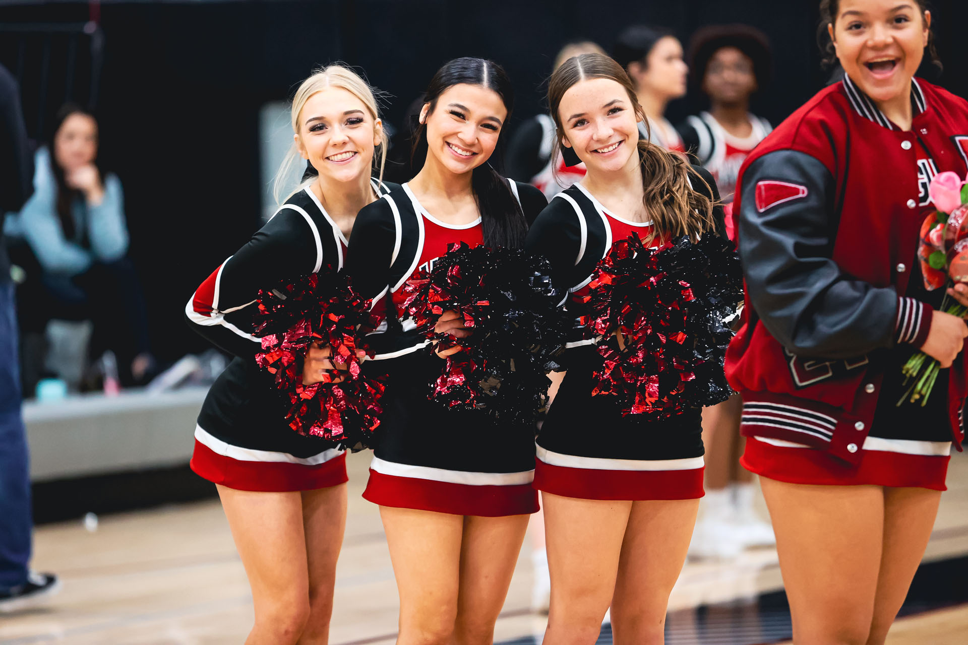 Cheerleaders ready for senior night