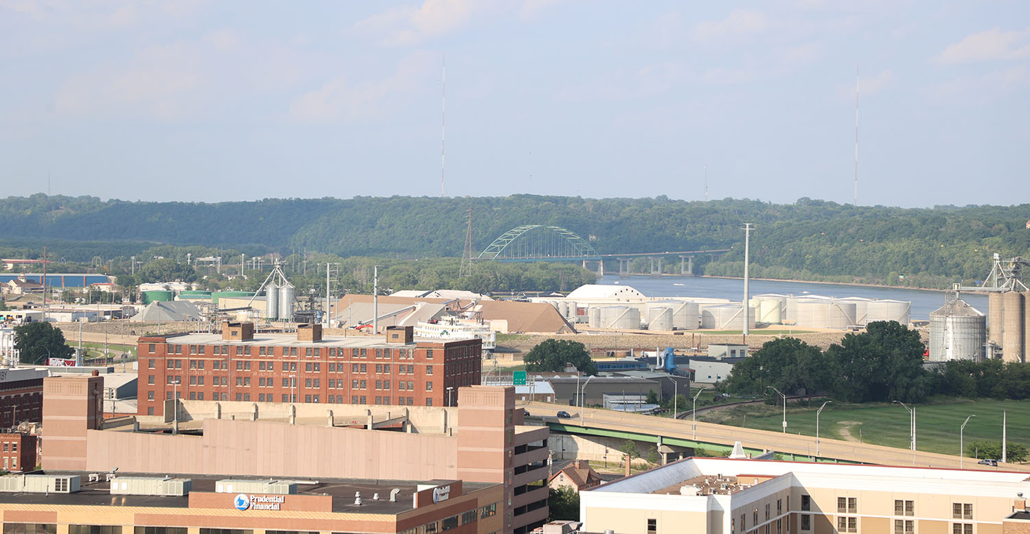 Mississippi River in Dubuque, Iowa