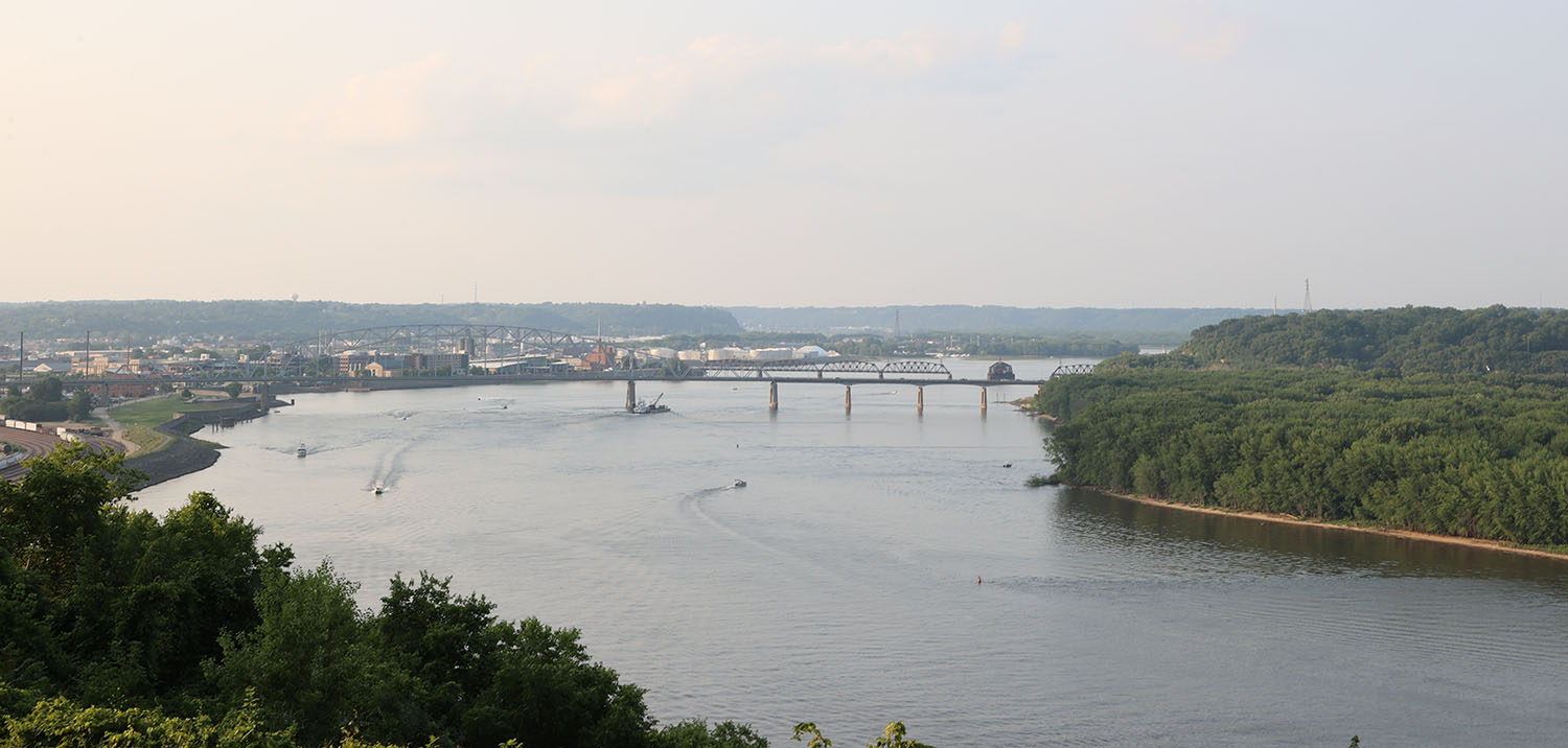 Mississippi River in Dubuque, Iowa