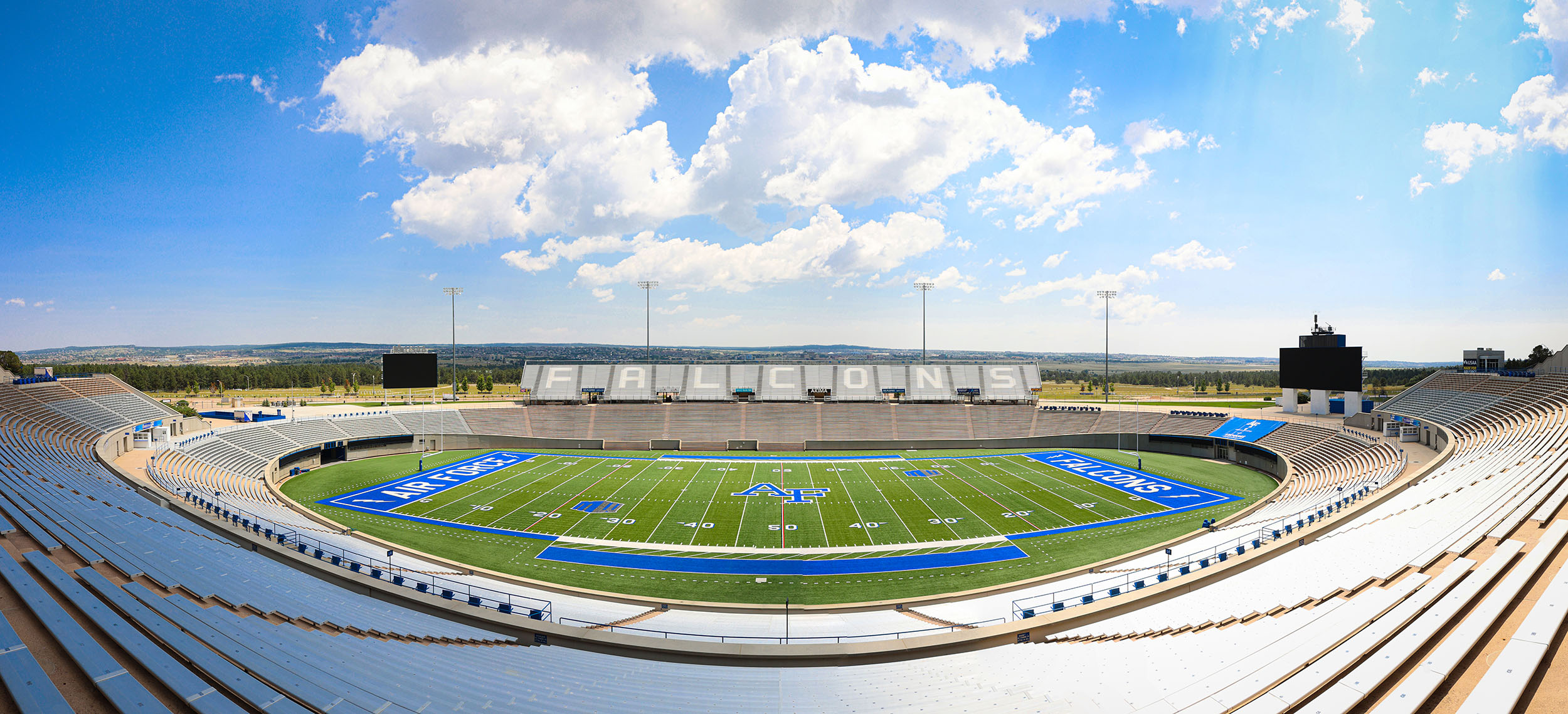 Falcon Stadium panoramic looking to the east of the stadium