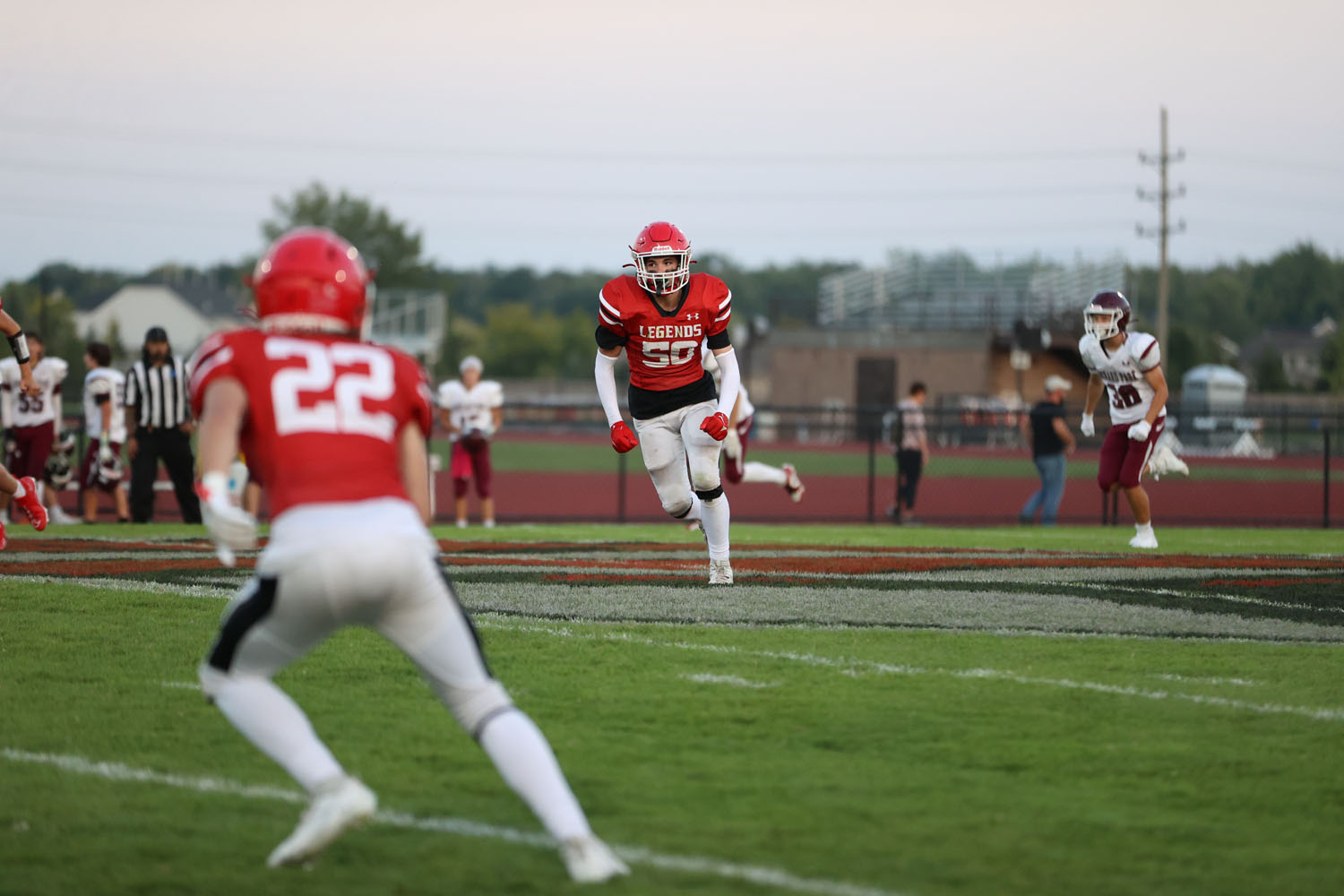 Lancaster kickoff return team