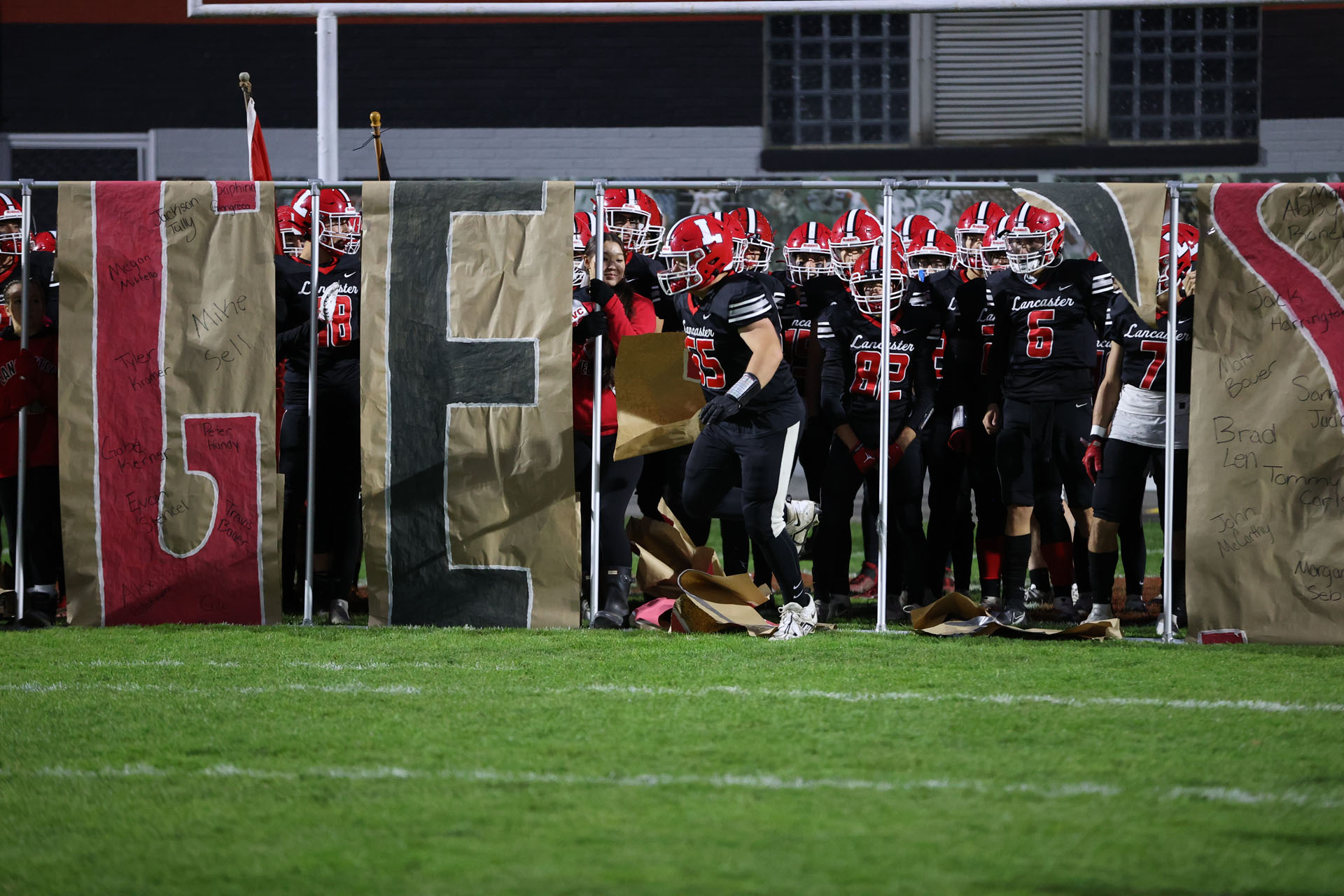 Lancaster player announced before the game