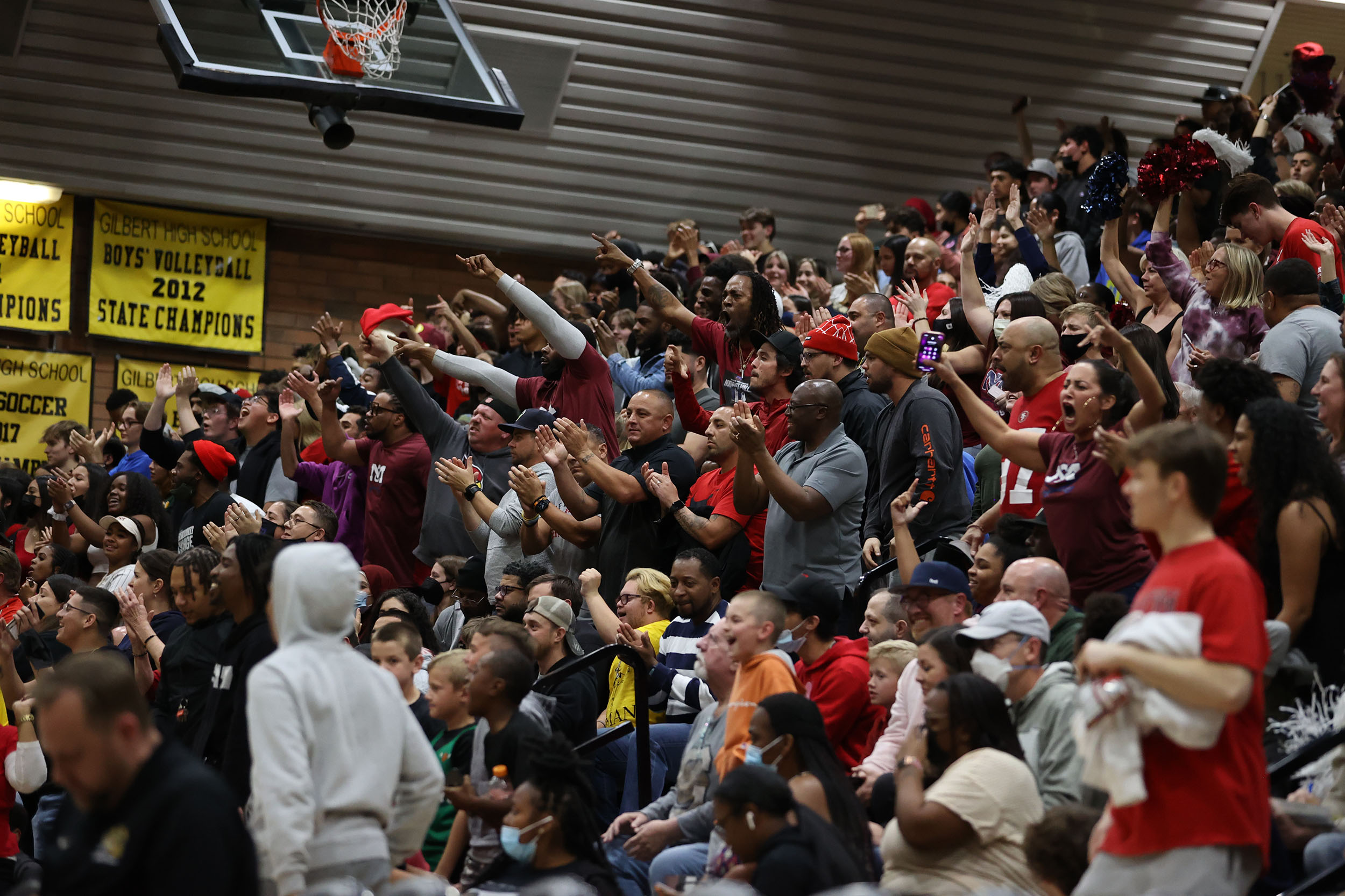 McClintock Chargers Fans at the State Semifinals at Gilbert HS