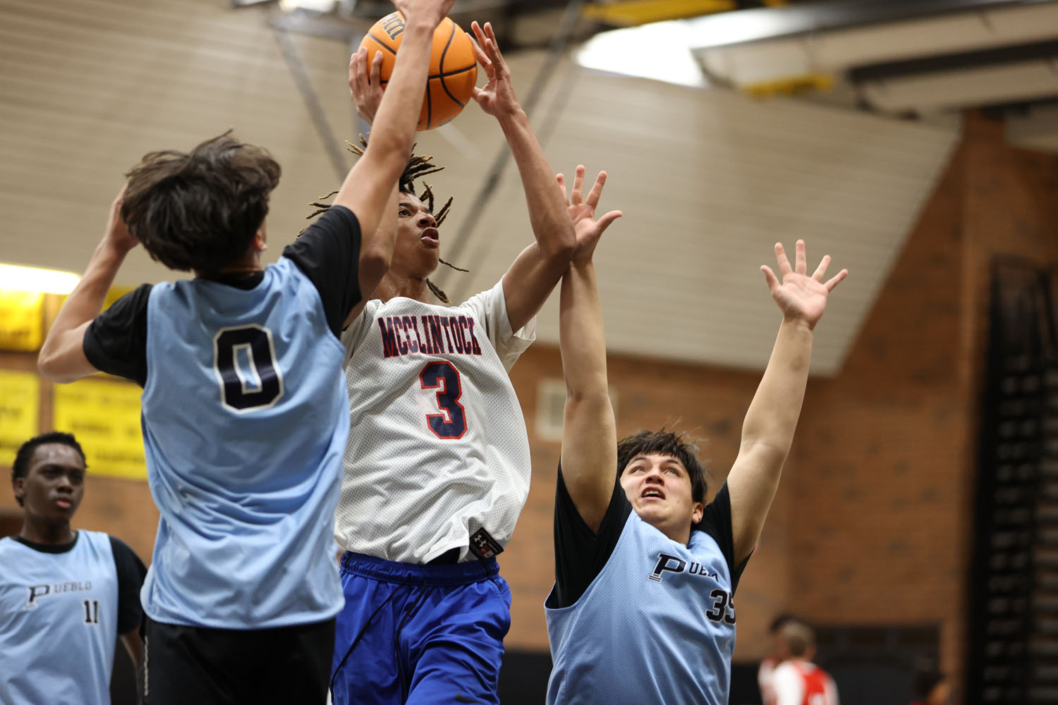 Contested shot between McClintock and Pueblo