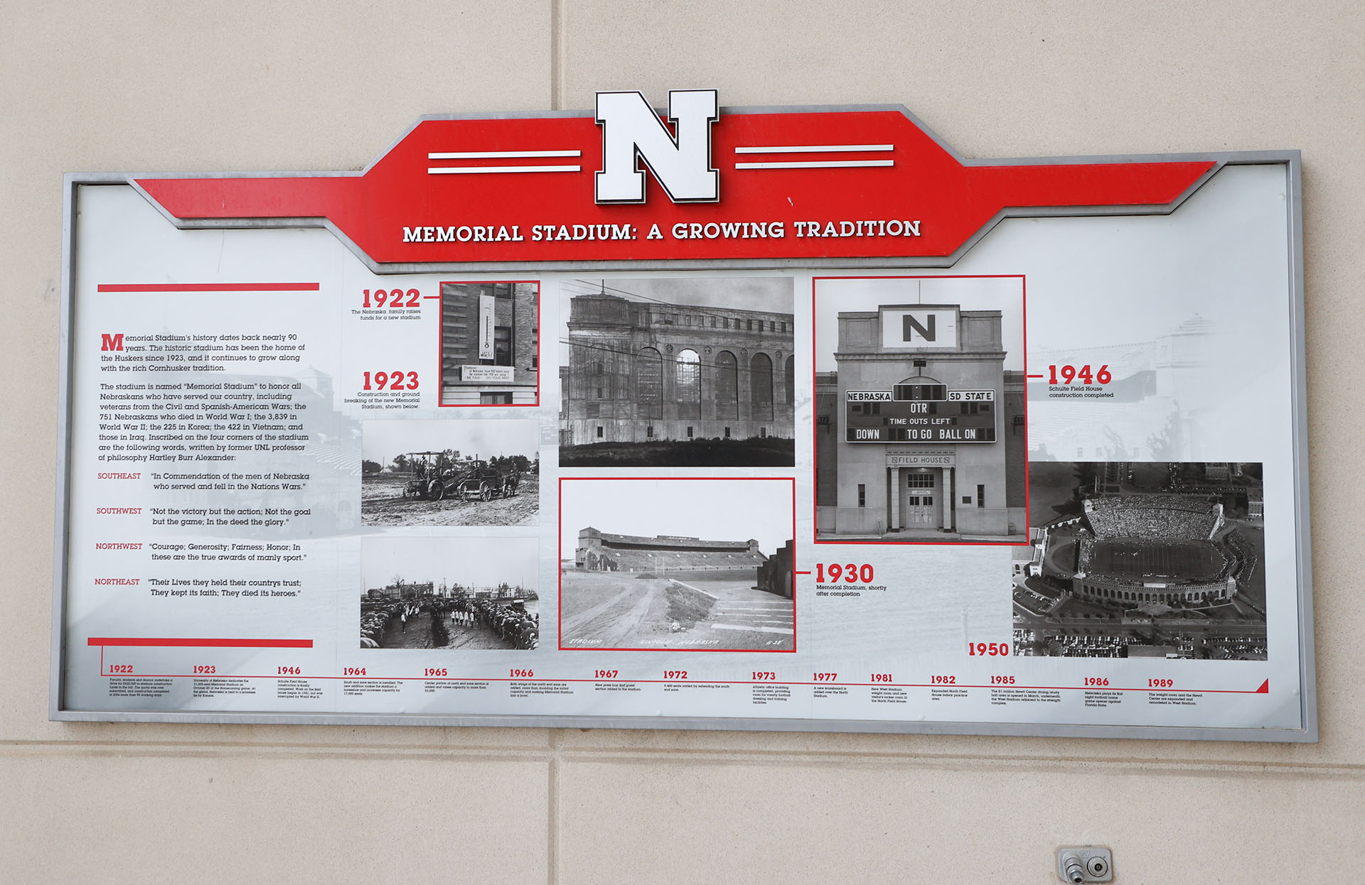 Memorial Stadium A Growing Tradition