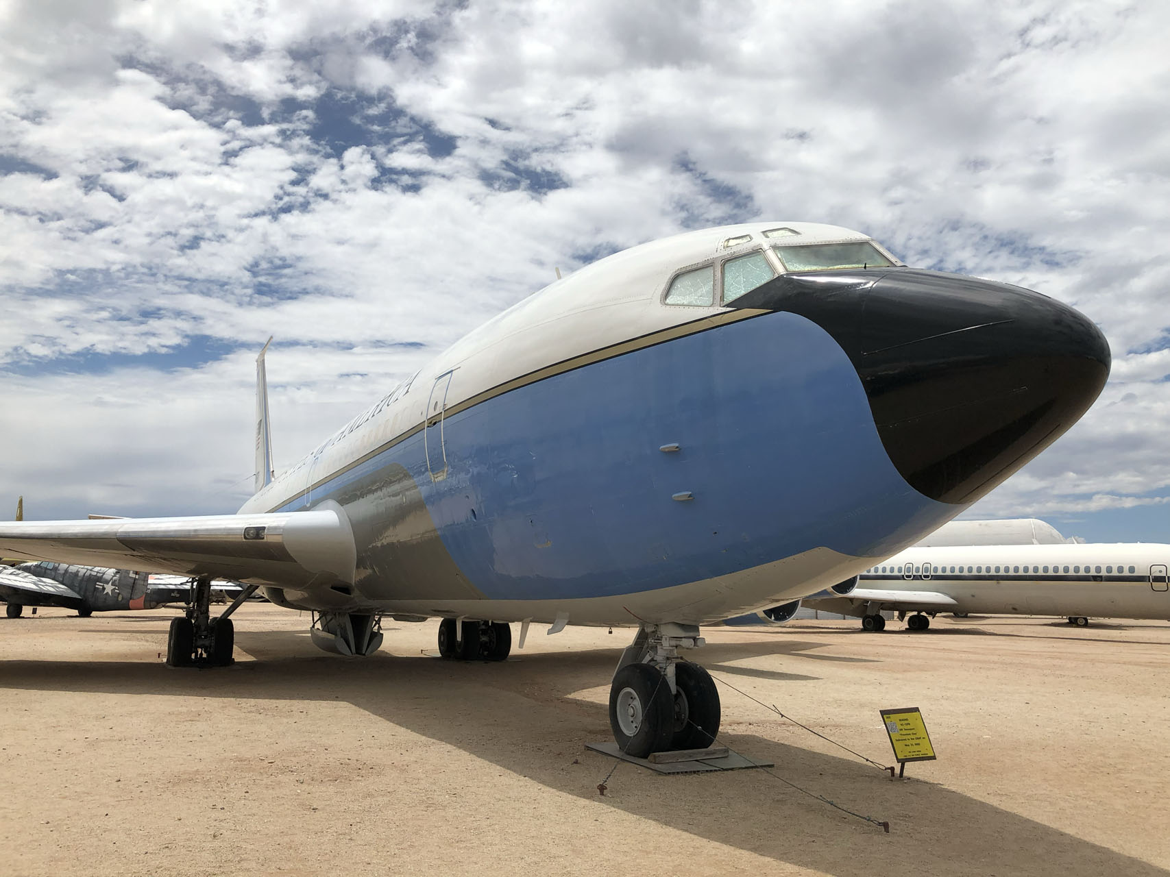 A retired Air Force One Airplane