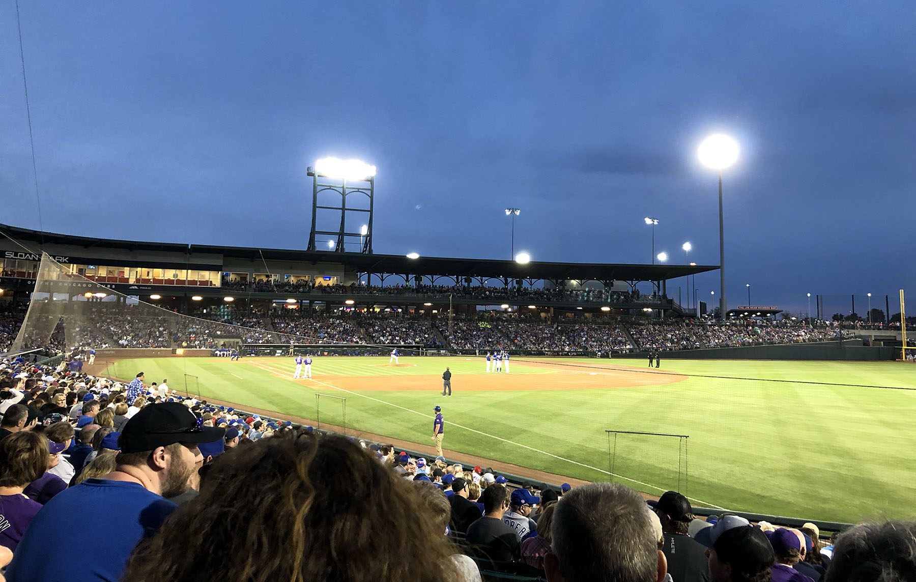 Sloan Park at dusk