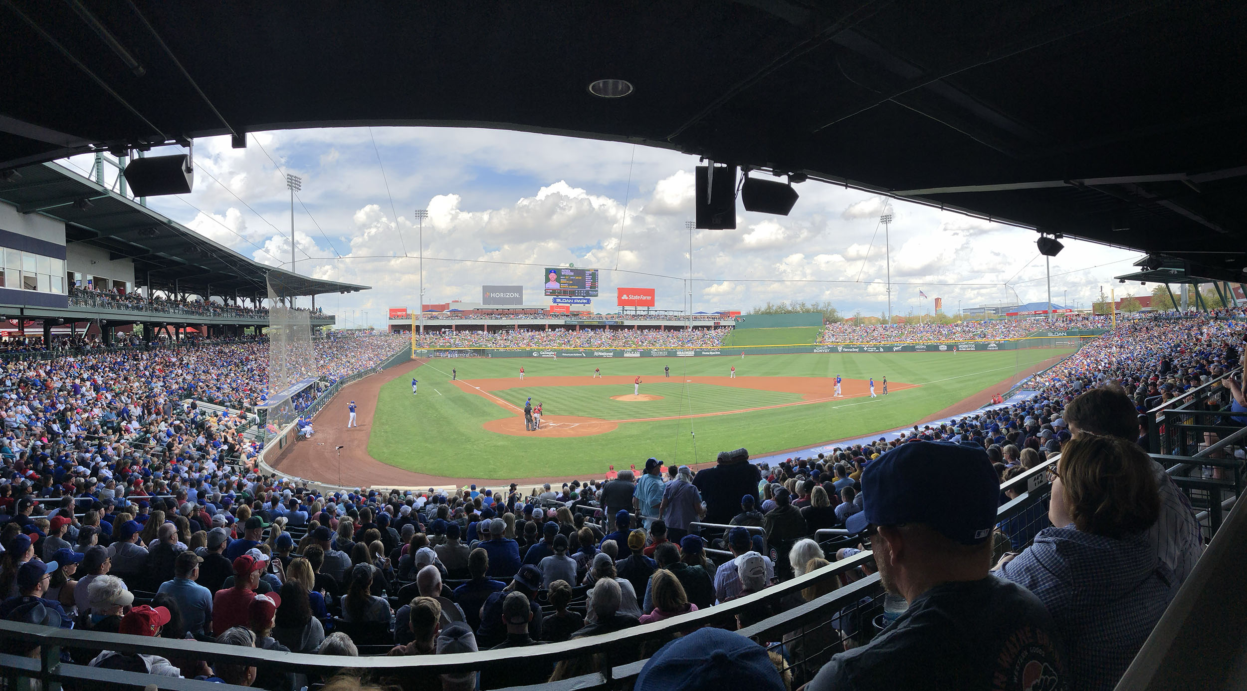 Sloan Park between innings