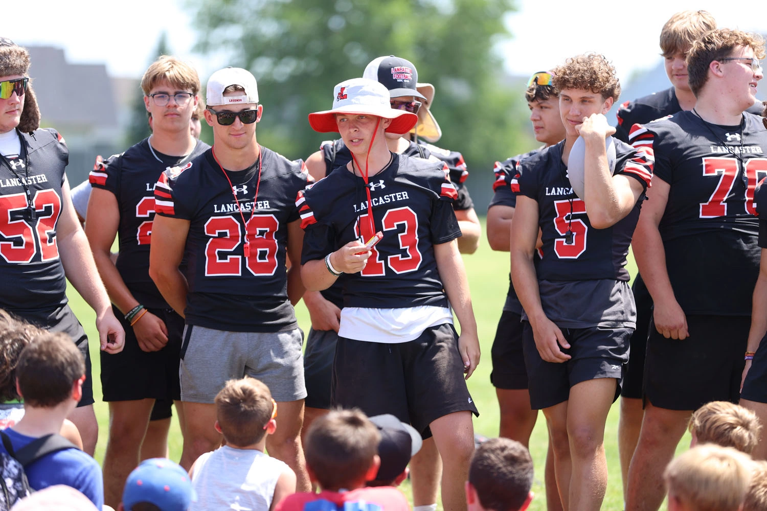 Handing out awards to the campers