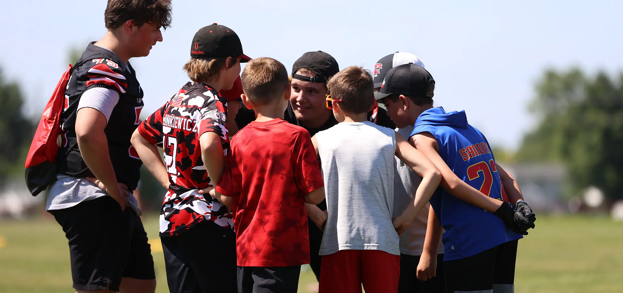 Lancaster Legends Summer Camp Huddle