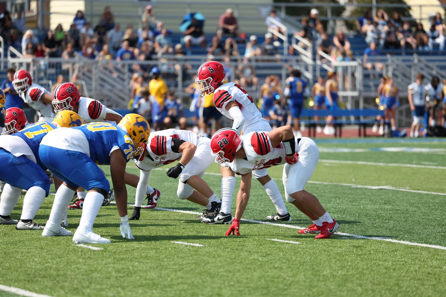 Defense set and ready for the play