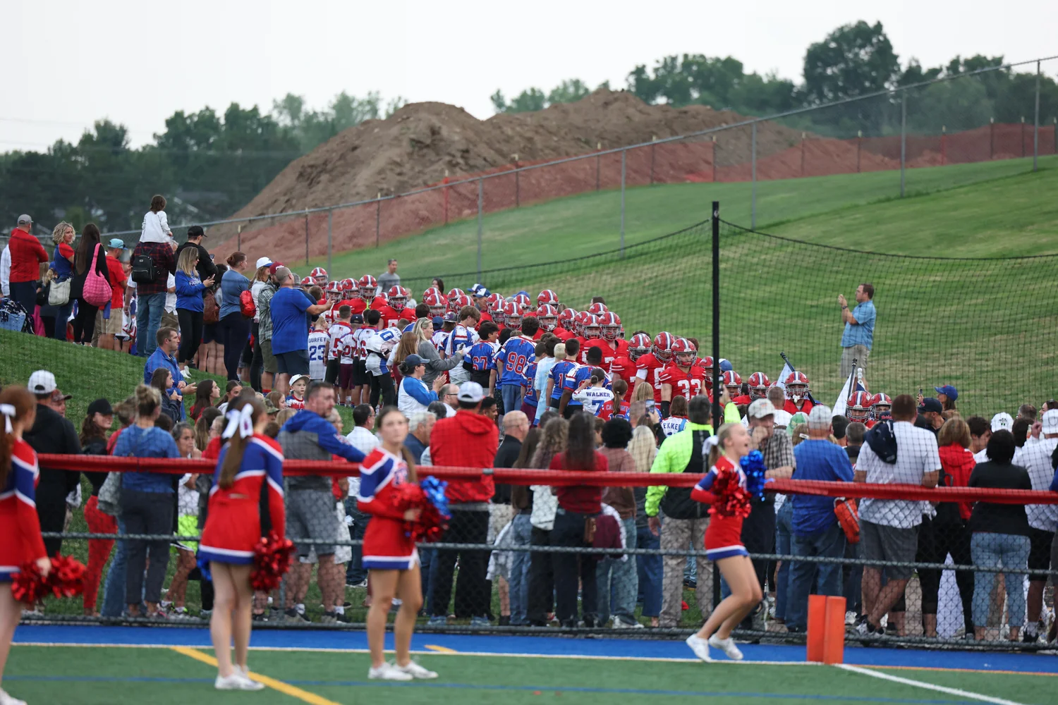 The Fairport Football headed to the game