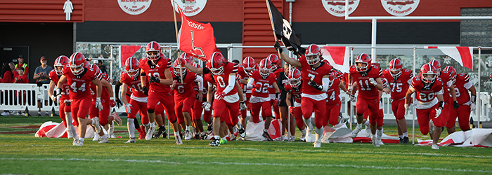 Lancaster coming onto the field
