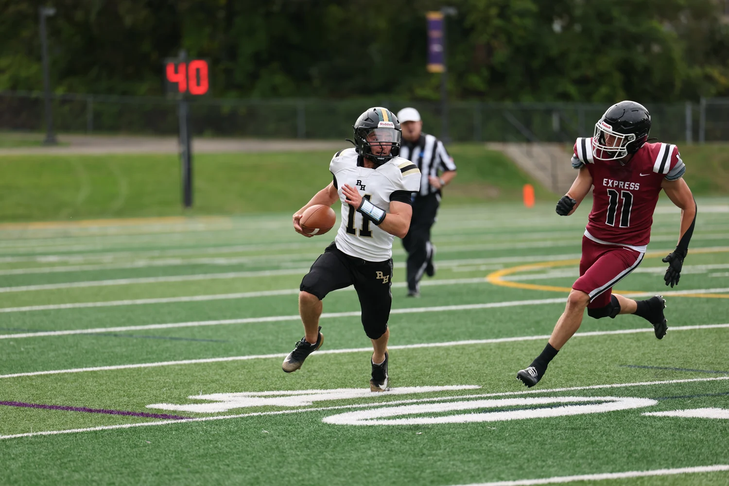 Brendan hitting the corner aginst Elmira/Southside