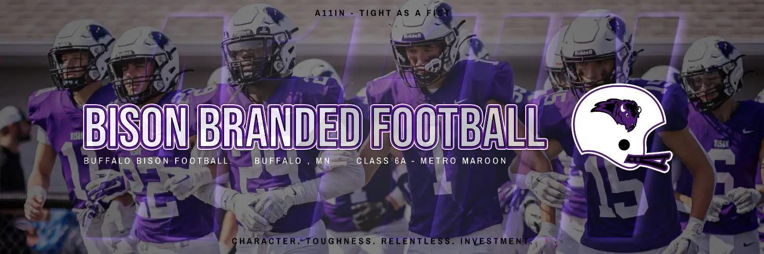 Buffalo Bison Branded Football