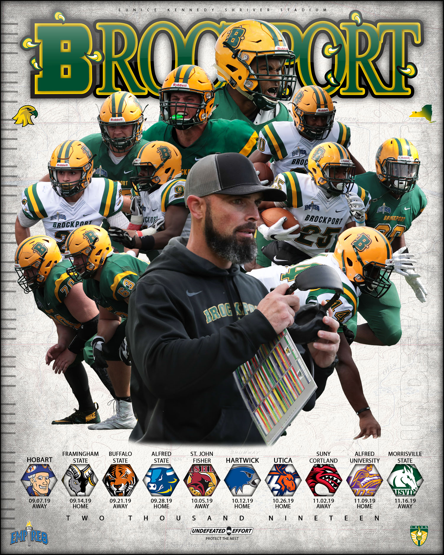 Brockport Golden Eagles Football 2019 Schedule