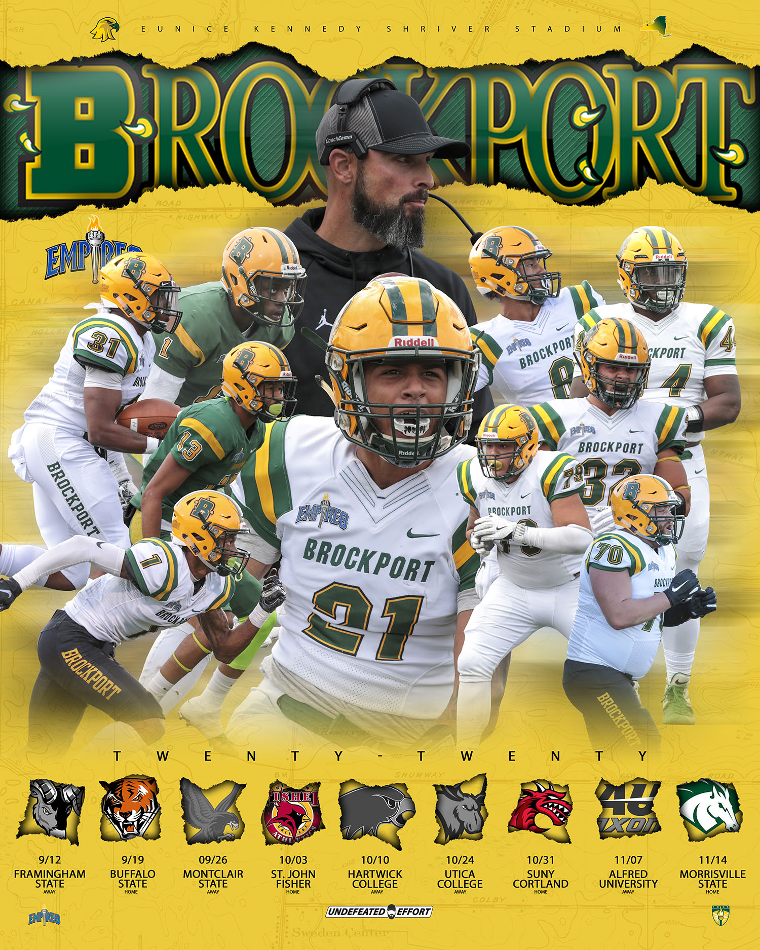 Brockport Golden Eagles Football 2020 Schedule